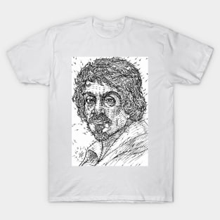 CARAVAGGIO ink portrait T-Shirt